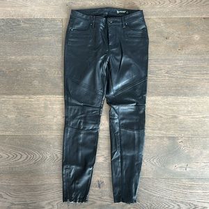 Faux leather moto pant by Blanknyc